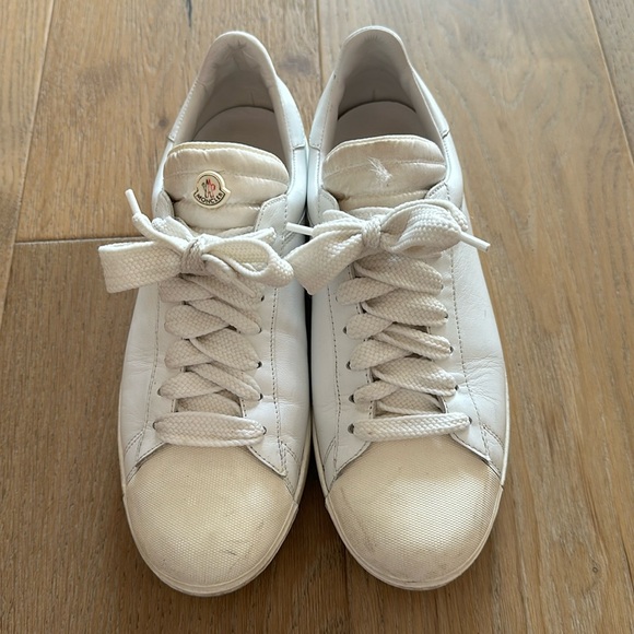 Moncler white leather sneakers - Picture 1 of 7